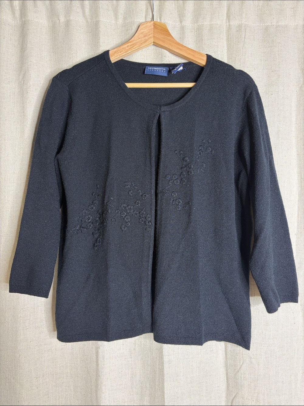 Liz Claiborne Black Knit Top
